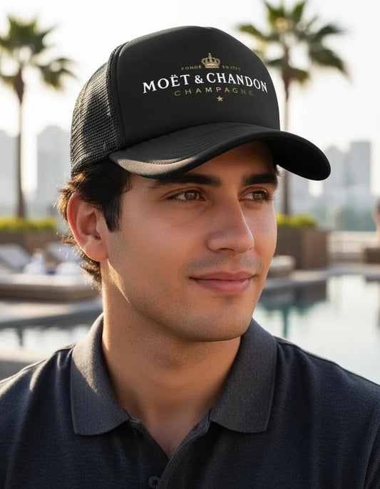 Gorra Trucker Moet & Chandon Champagne Bebida Lujo Elegante