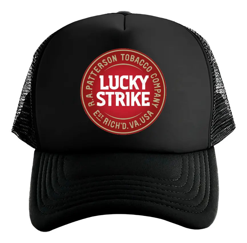 Gorra Lucky Strike Cigarrillos Tabaco Cigarros Negro Ajustable Ls