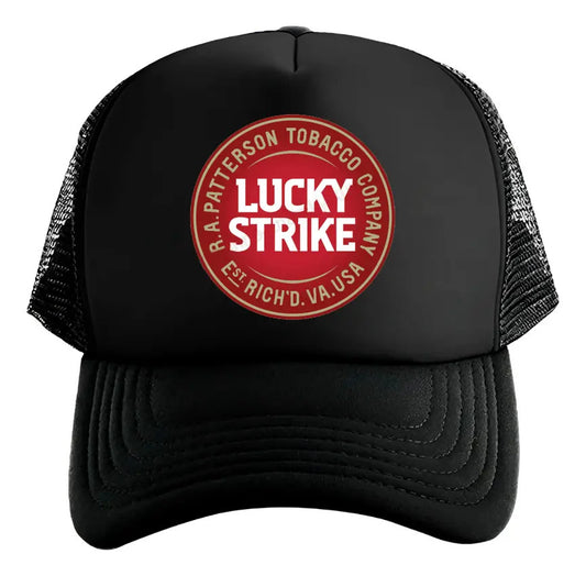 Gorra Lucky Strike Cigarrillos Tabaco Cigarros Negro Ajustable Ls