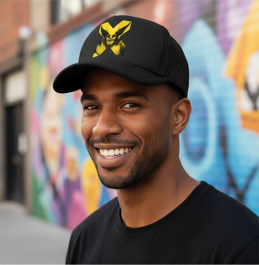 Gorra Wolverine Xmen Marvel Cómics Negro Ajustable Wlvrn