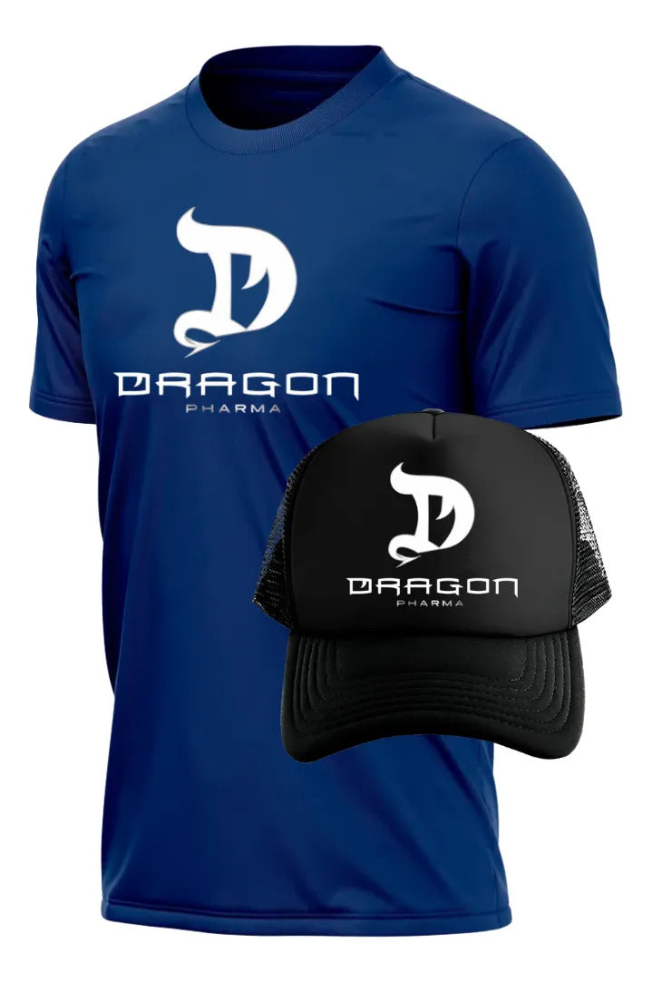 Playera Y Gorra Dragon Pharma Gym Fitness Running Deportes