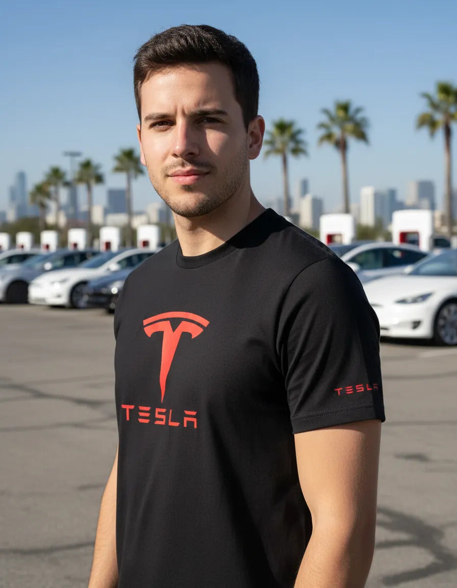 Playera Tesla Automovilismo Vehículo Coche Autos