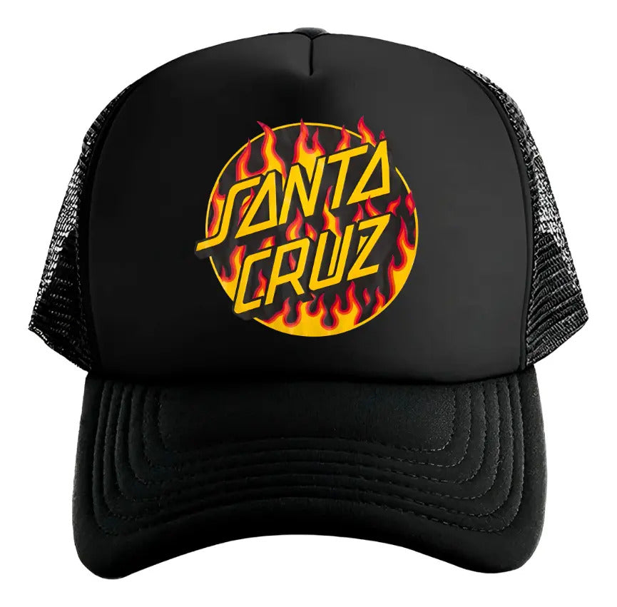 Gorra Santa Cruz Skate Board Negro Ajustable Sc