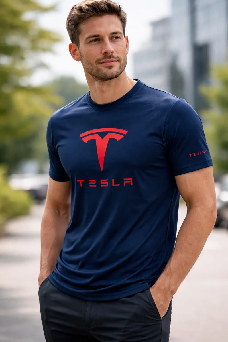 Playera Tesla Automovilismo Vehículo Coche Autos