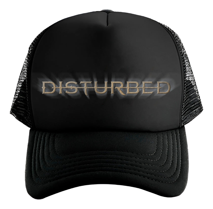 Gorra Trucker Disturbed Música Rock Heavy Metal Negro Ajustable Dstrbd