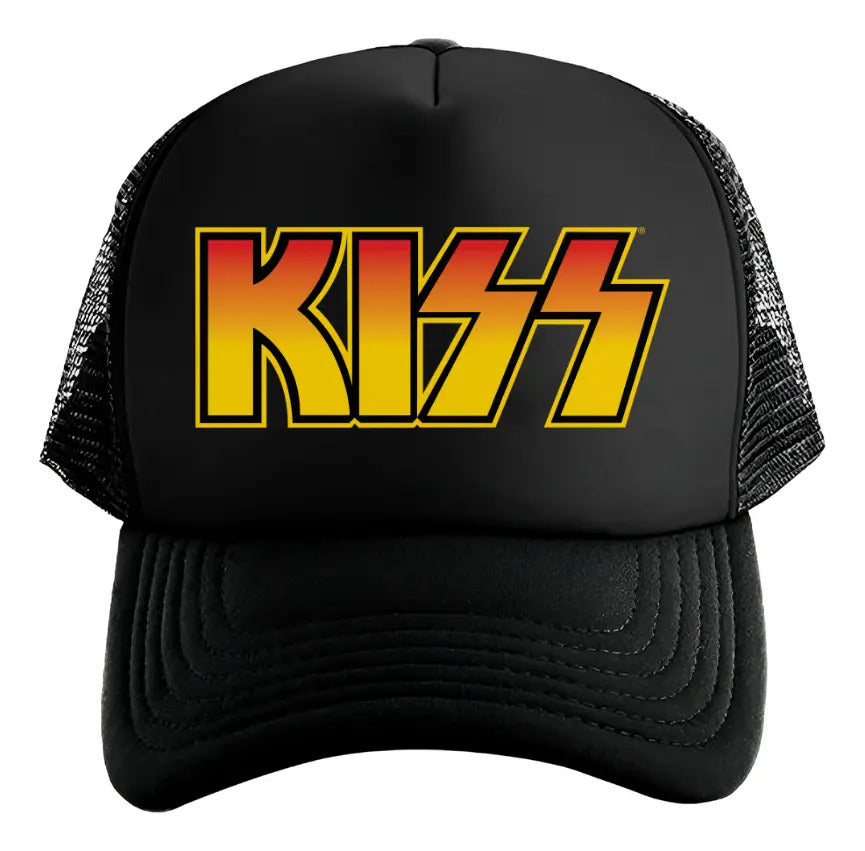 Gorra Trucker Kizz Música Rock Negro Ajustable Kizz