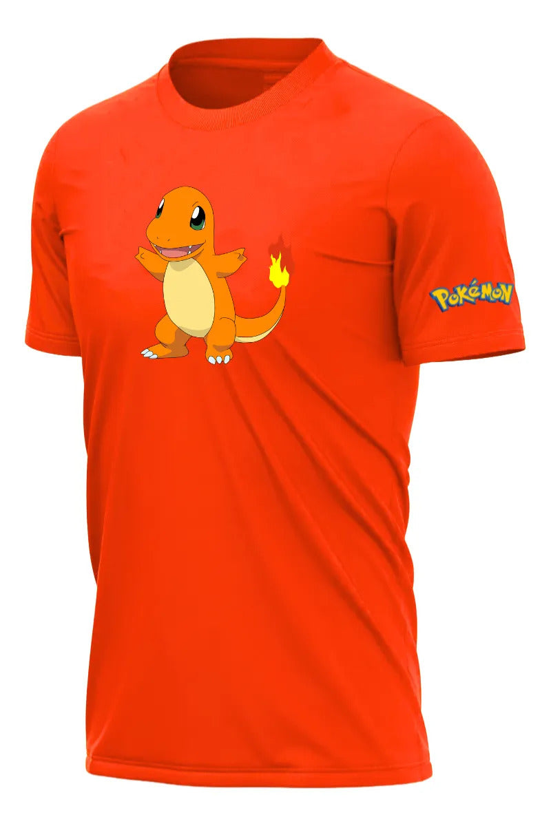 Playera Deportiva Squirtle Charmander Bulbasaur Pokémon