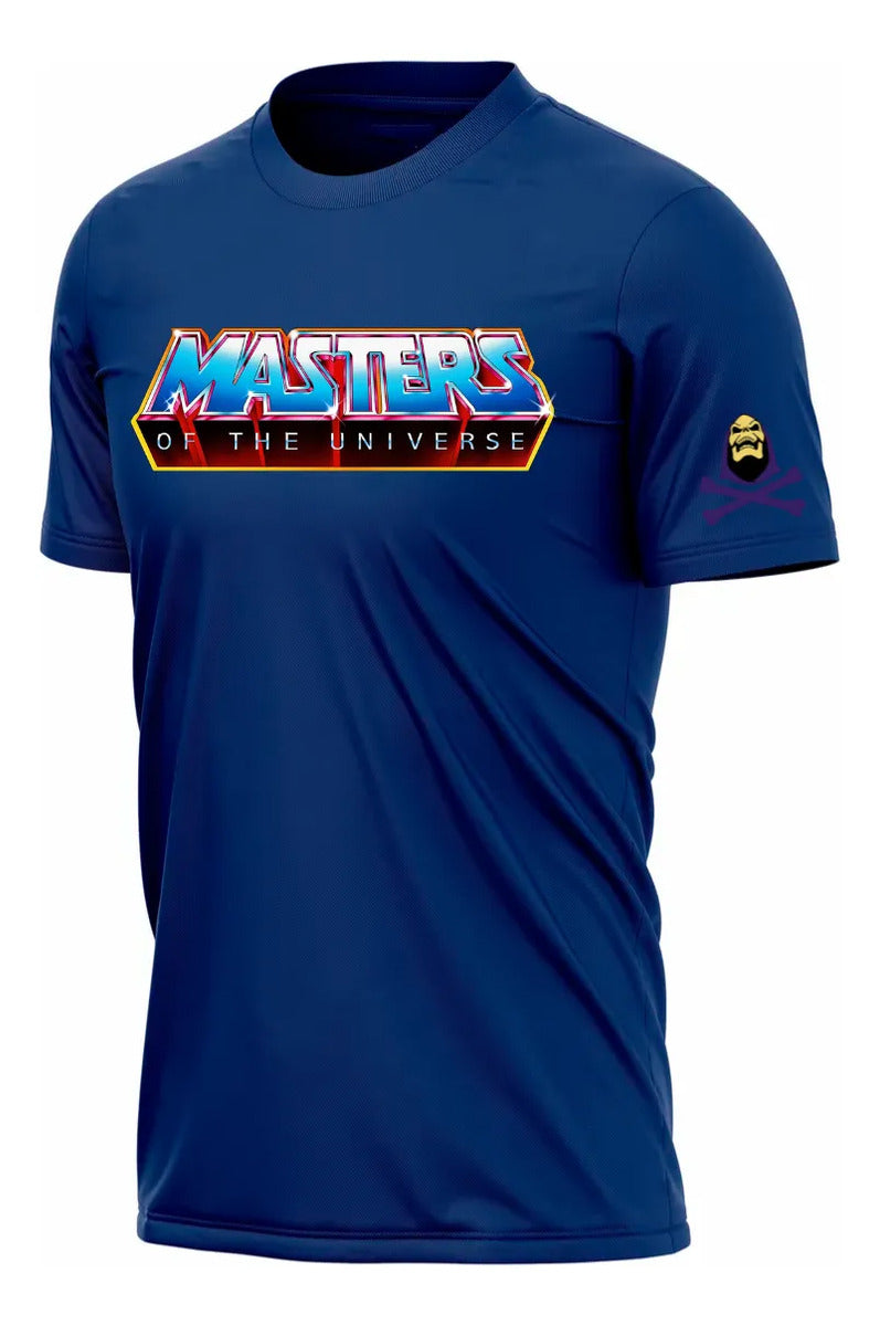 Playera Masters Of The Universe He Man Skeletor Azul Logo Xg