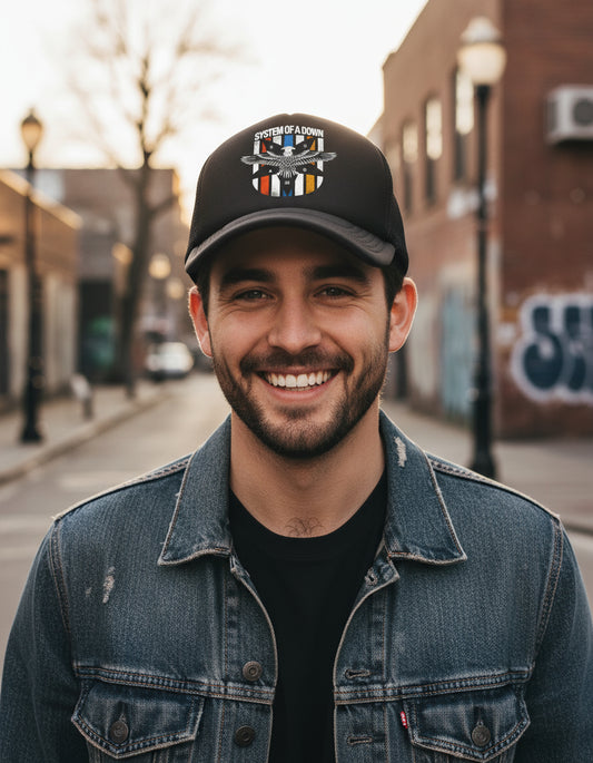 Gorra Sistem Of A Down Soad Música Rock Negro Ajustable Soad