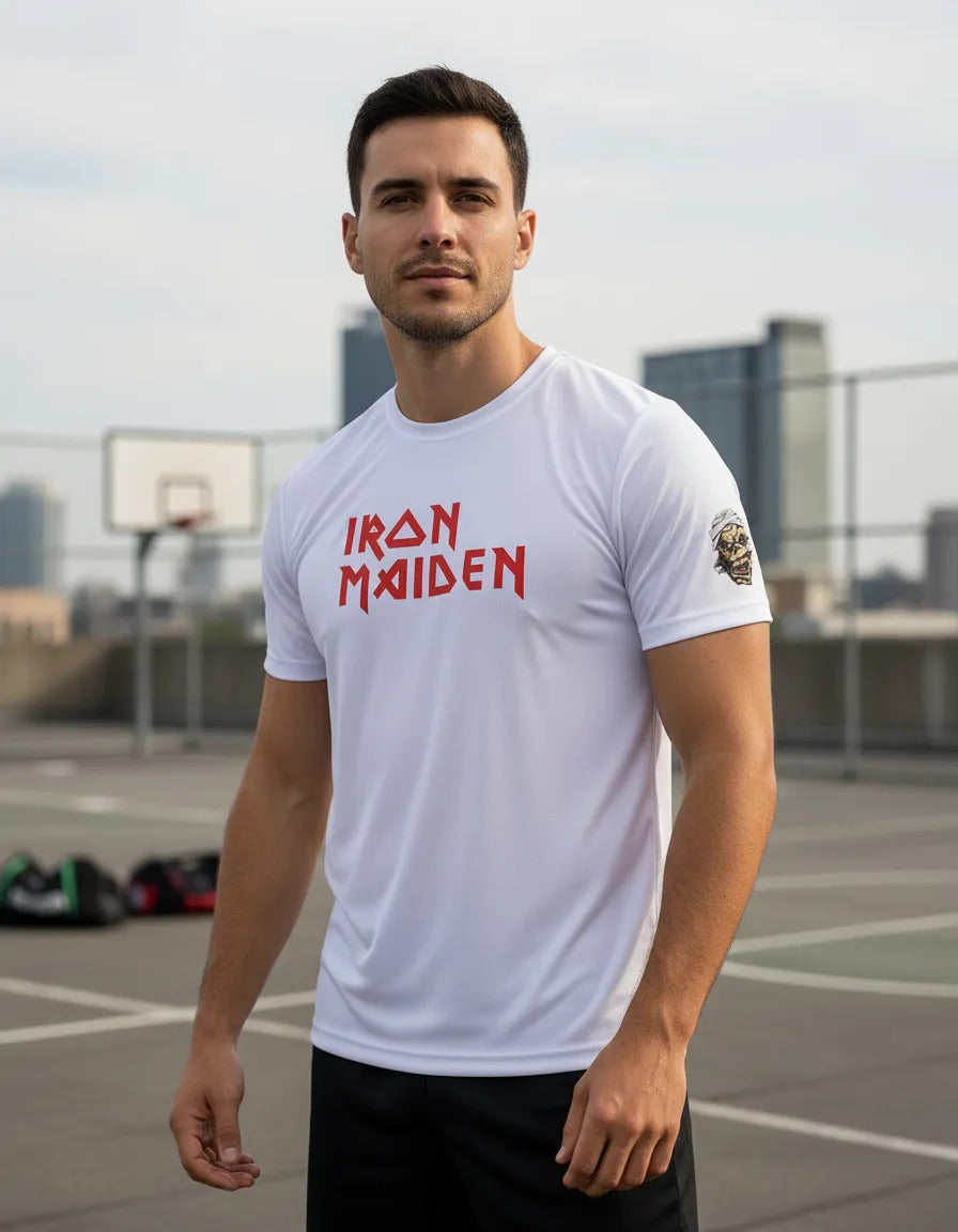 Playera Deportiva Iron Maiden Música Rock Heavy Metal