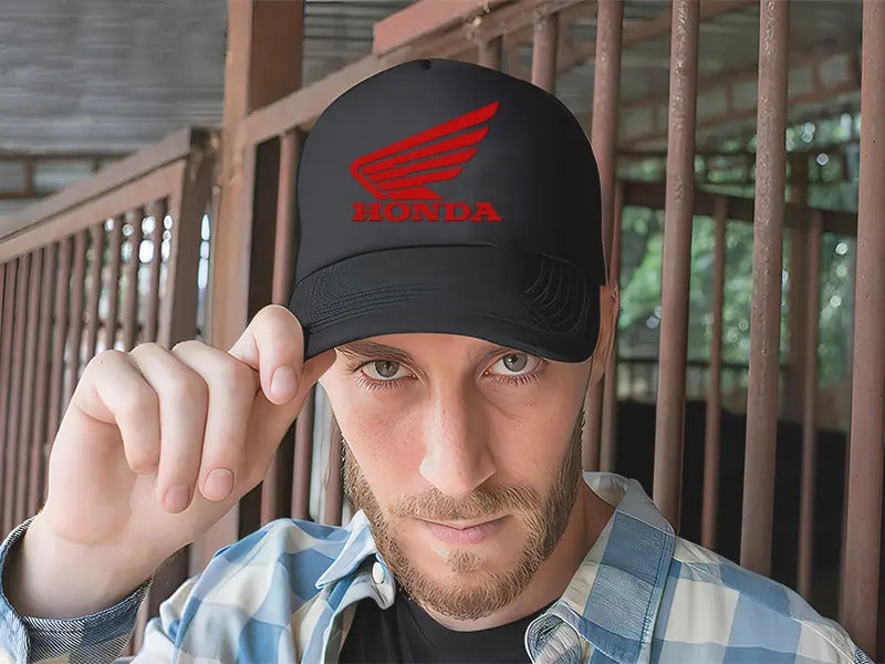 Gorra Honda Moto Motociclismo Piloto Motogp Negro Ajustable Honda