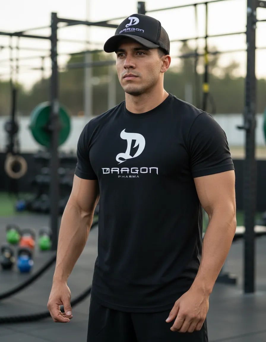 Playera Y Gorra Dragon Pharma Gym Fitness Running Deportes