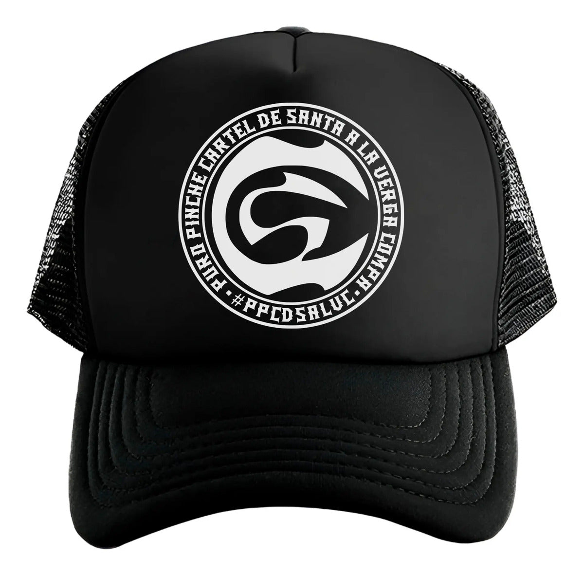 Gorra Cartel De Santa Música Hip Hop Negro Ajustable Cds