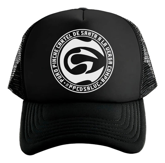 Gorra Cartel De Santa Música Hip Hop Negro Ajustable Cds