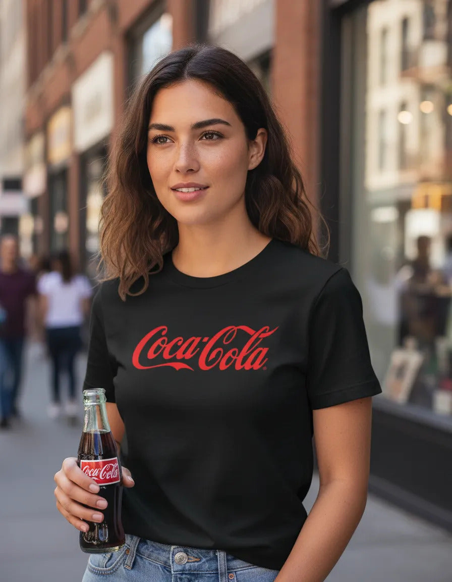 Playera Coca Cola Refresco Soda Bebida Negro Logo G