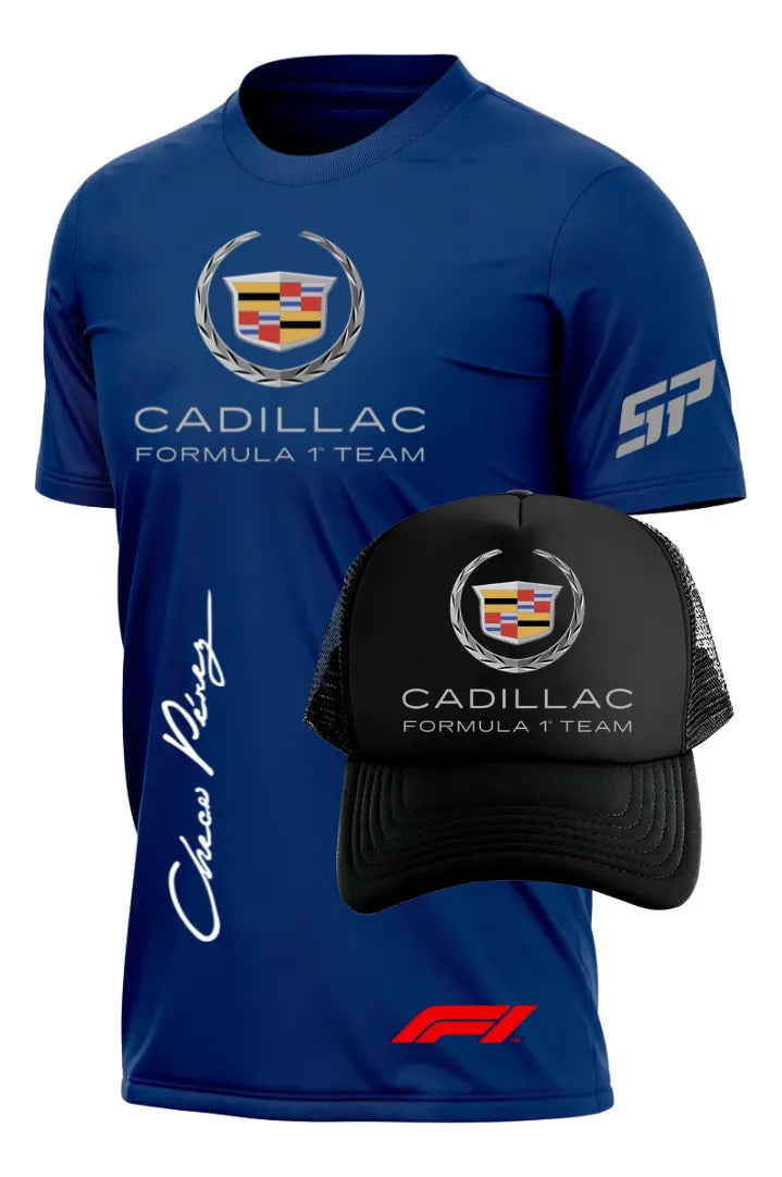 Playera Y Gorra Cadillac Formula 1 Team F1 Automovilismo