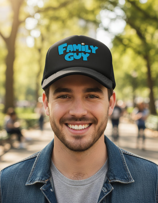 Gorra Trucker Family Guy Negro Ajustable Fg