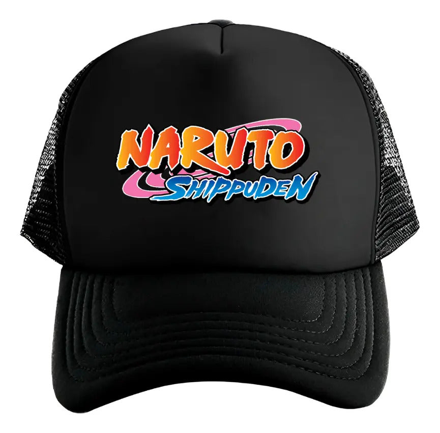 Gorra Naruto Shippuden Anime Negro Ajustable Shippuden