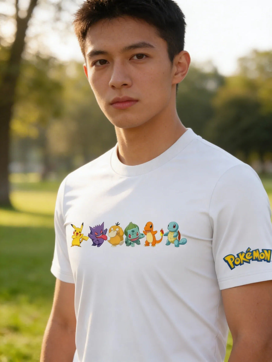 Playera Deportiva Pokémon Gengar Pikachu Charmander Squirtle