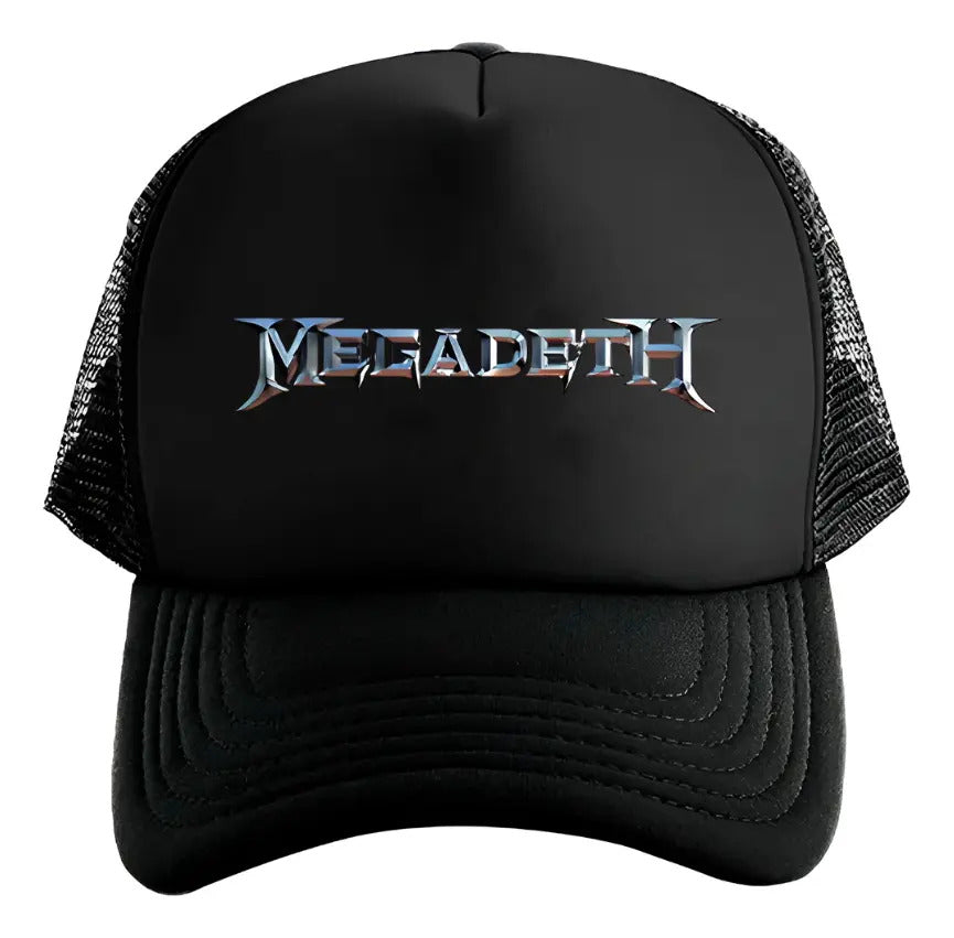 Gorra Megadeth Música Rock Heavy Metal Negro Ajustable Mgdth