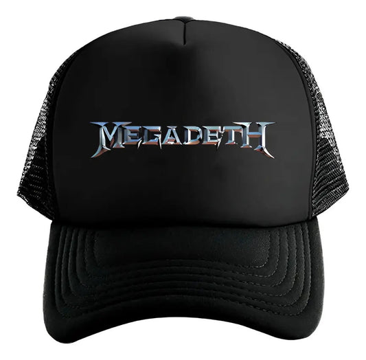 Gorra Megadeth Música Rock Heavy Metal Negro Ajustable Mgdth