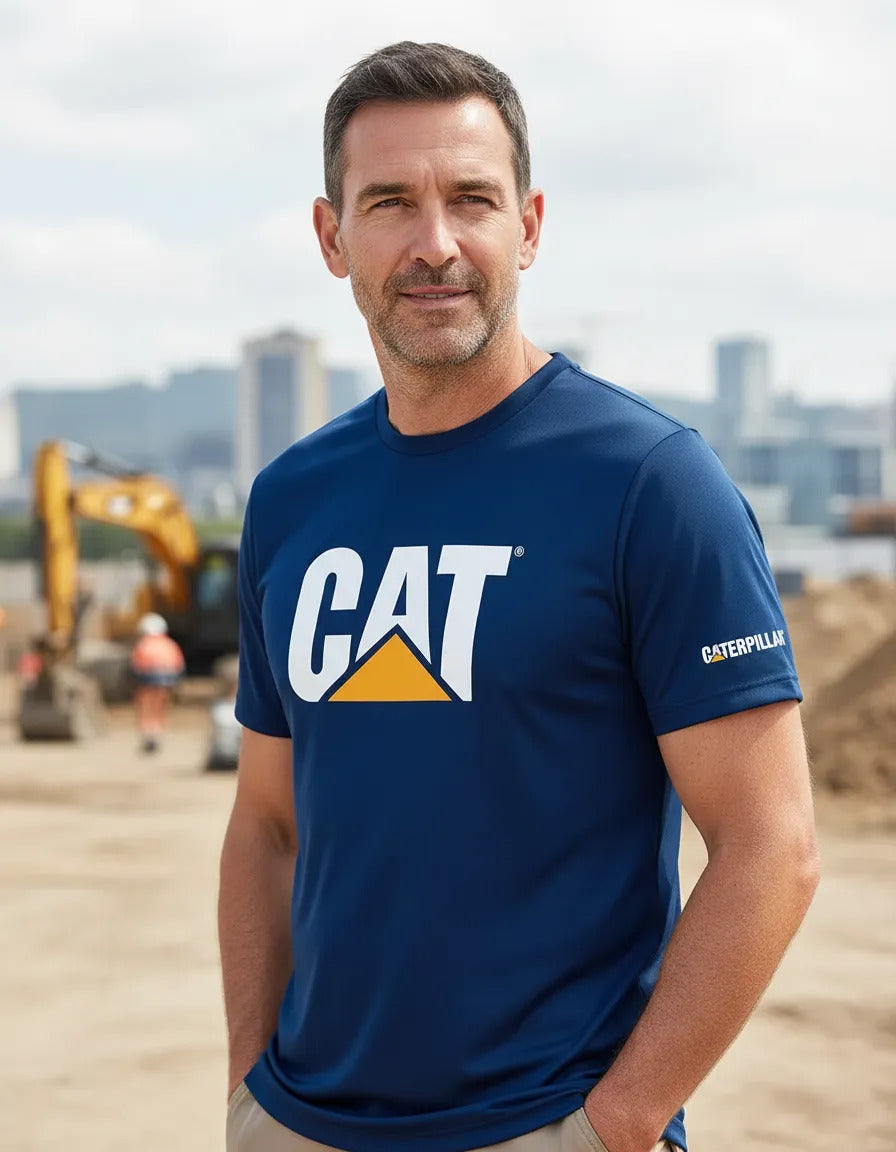 Playera Deportiva Caterpillar Maquinaria Construcción