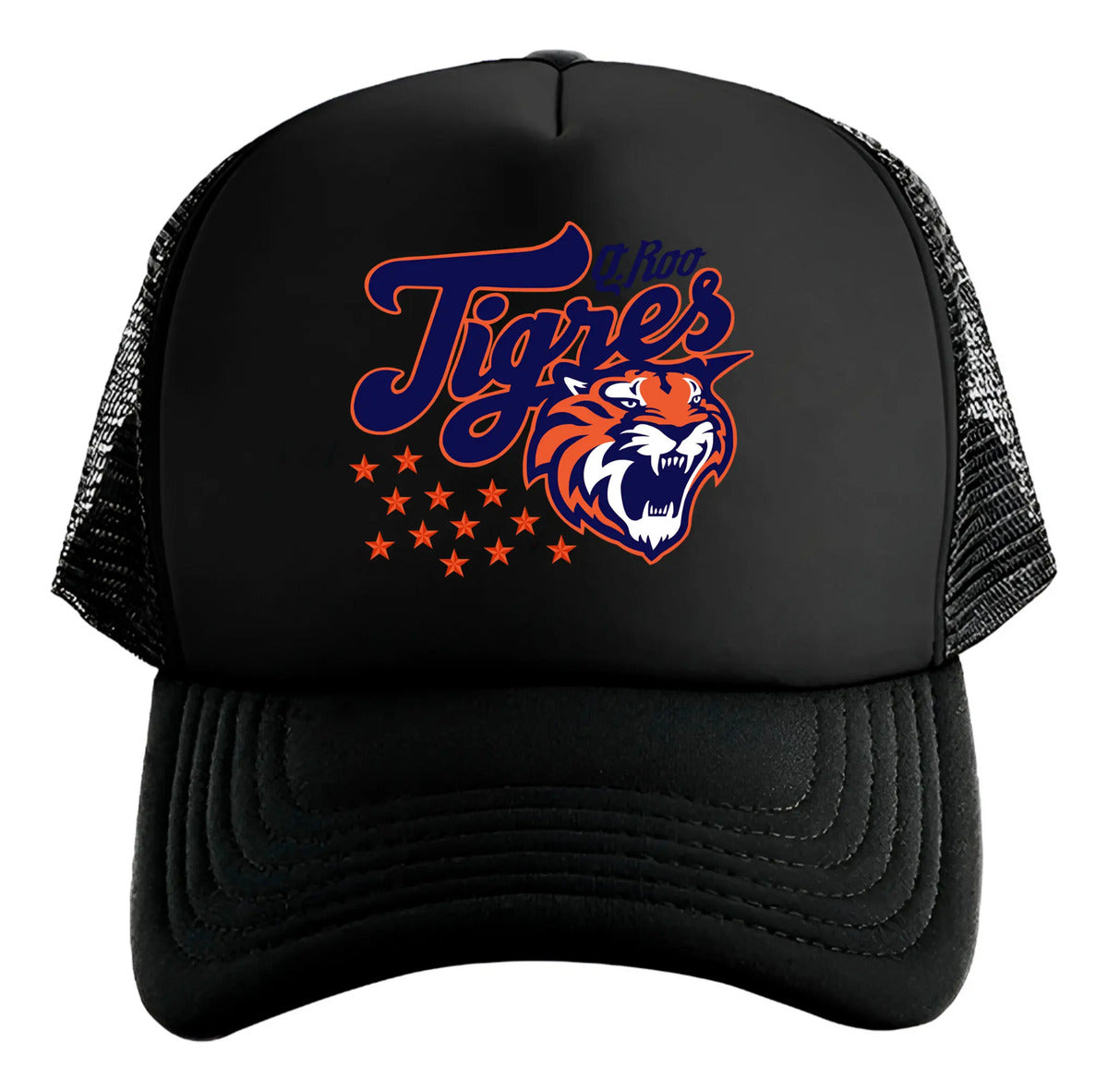 Gorra Tigres Quintana Roo Lmb Béisbol México Deportes Negro Ajustable Tigres
