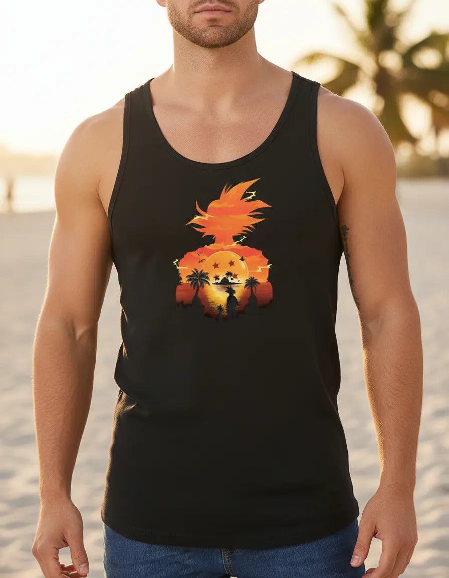 Playera Sin Mangas Gokú Dragón Ball Z Anime Vegeta Gohan