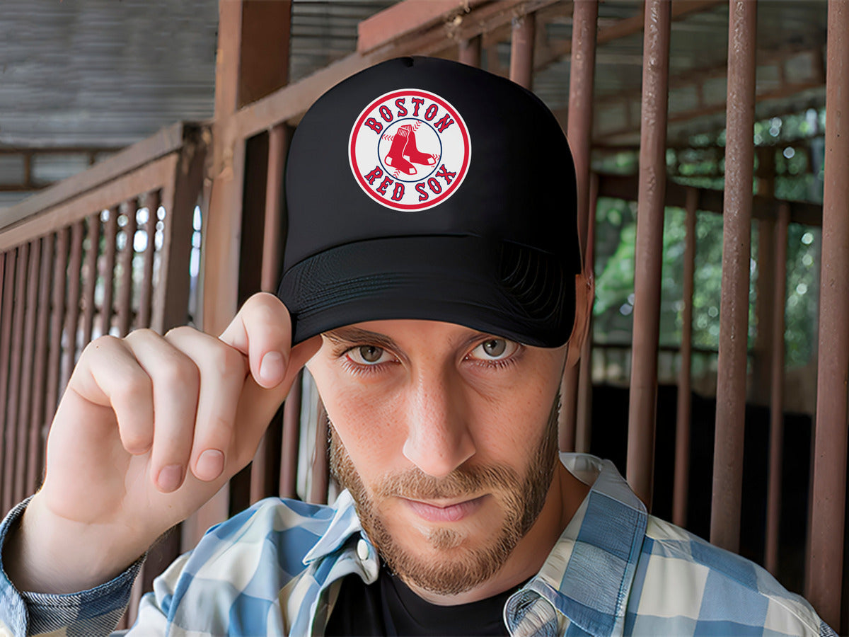 Gorra Red Sox Boston Béisbol Mlb Deportes Negro Ajustable Red Sox