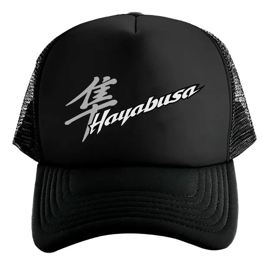 Gorra Trucker Hayabusa Moto Motociclismo Piloto Motogp Negro Ajustable Hayabusa