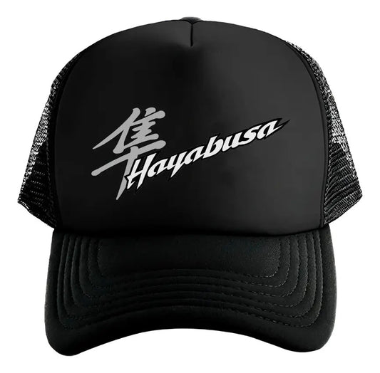 Gorra Trucker Hayabusa Moto Motociclismo Piloto Motogp Negro Ajustable Hayabusa