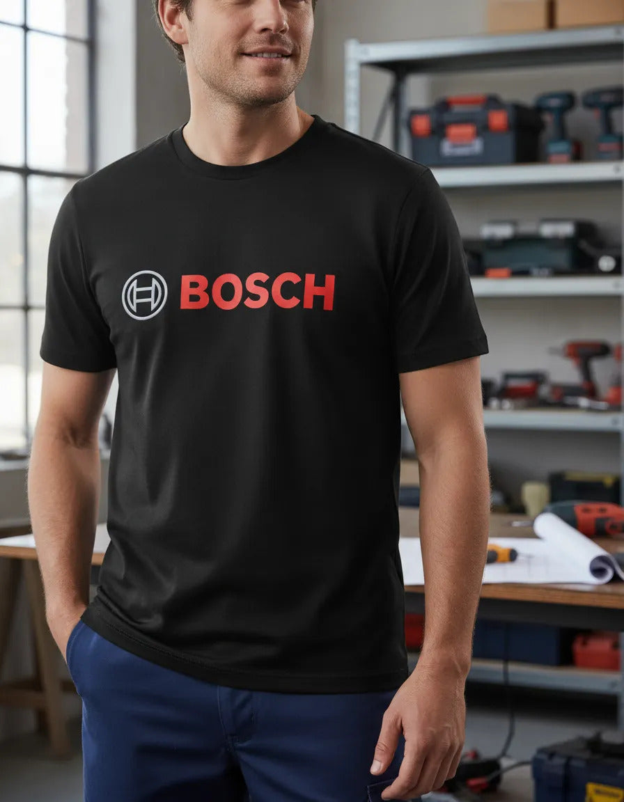 Playera Bosch Herramientas Negro Logo M