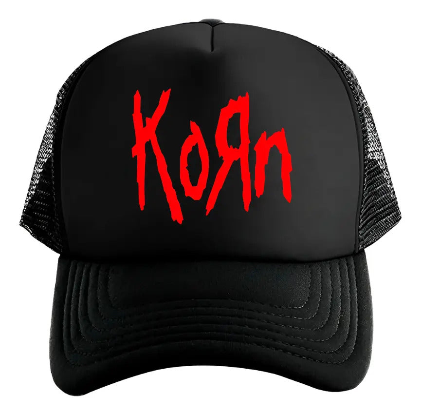 Gorra Korn Logo Música Rock Heavy Metal Negro Ajustable Korn