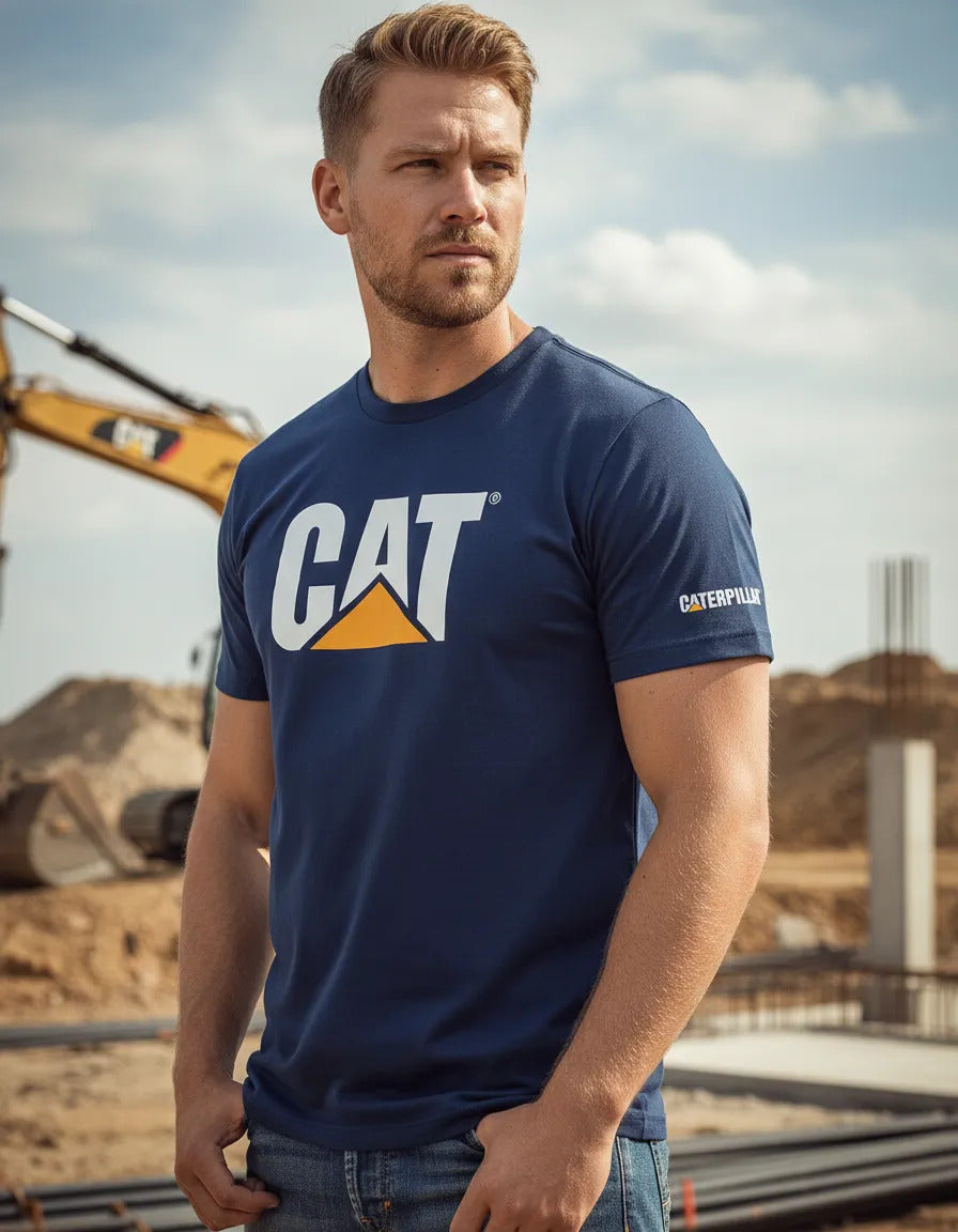 Playera Caterpillar Maquinaria Construcción Minería