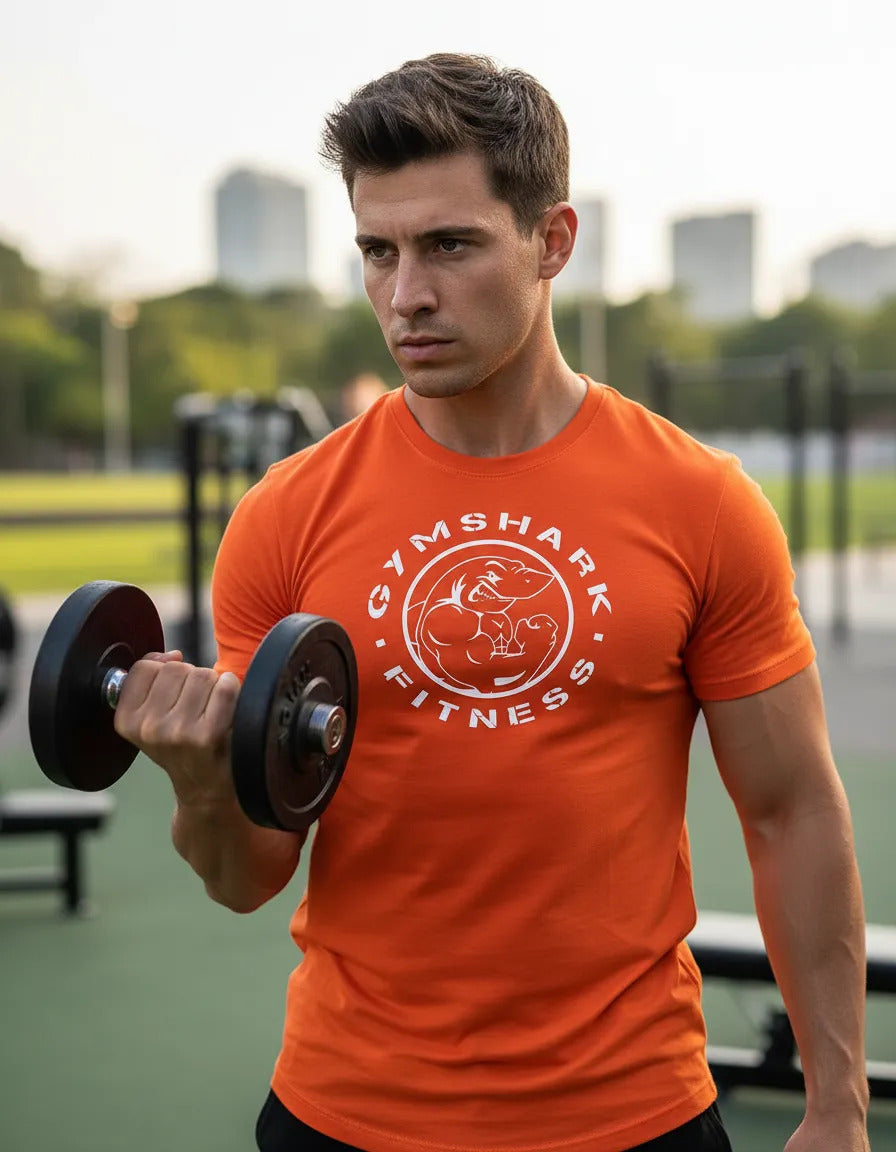 Playera Y Gorra Gym Shark Gym Fitness Running Deportes