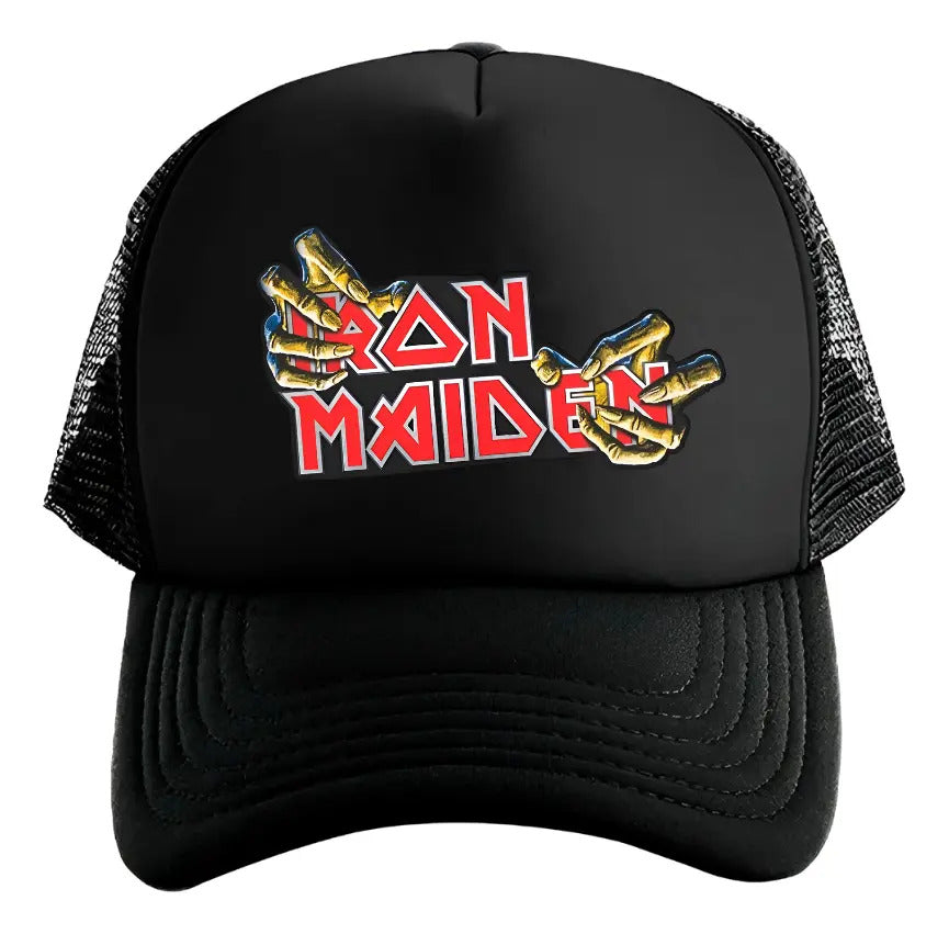 Gorra Iron Maiden Eddie Música Rock Heavy Metal Negro Ajustable Im