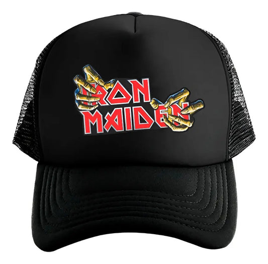 Gorra Iron Maiden Eddie Música Rock Heavy Metal Negro Ajustable Im