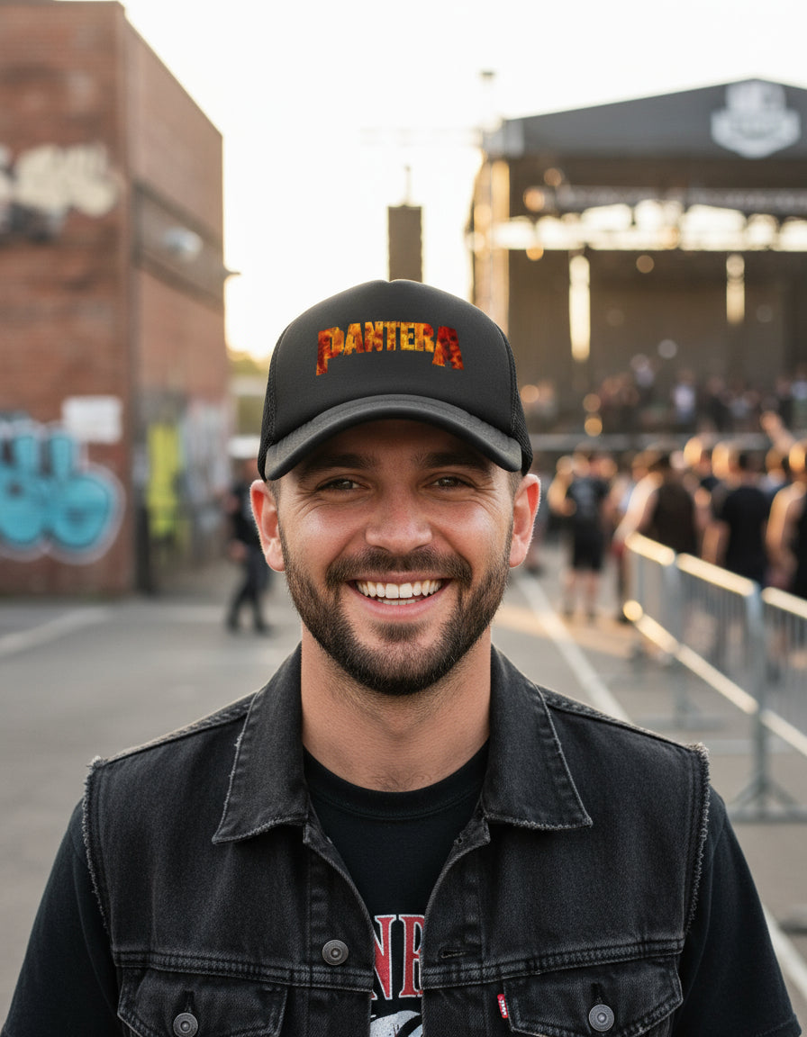 Gorra Pantera Logo Música Rock Heavy Metal Negro Ajustable Pantera