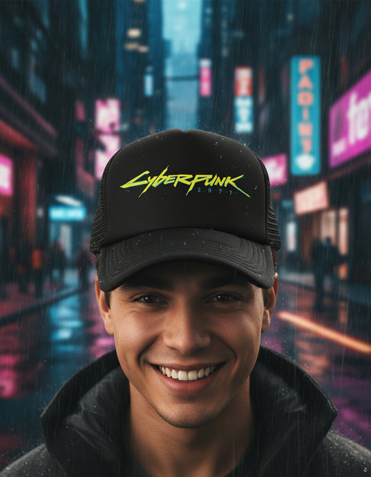 Gorra Trucker Cyberpunk Videojuegos Gamer Streaming Ps5 Xbox Negro Ajustable Cbpk