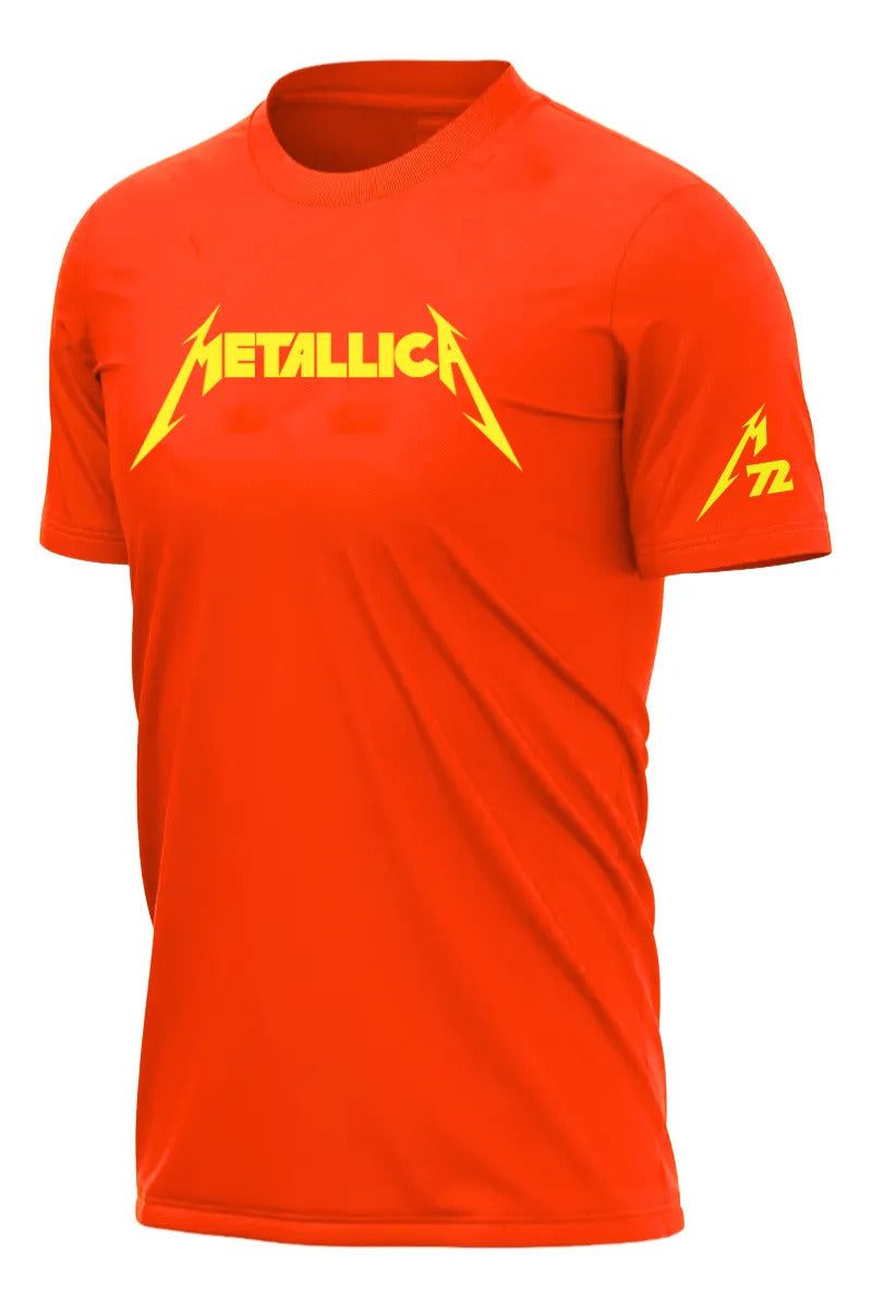 Playera Metallica Deportiva Dry Fit Música Rock Heavy Metal