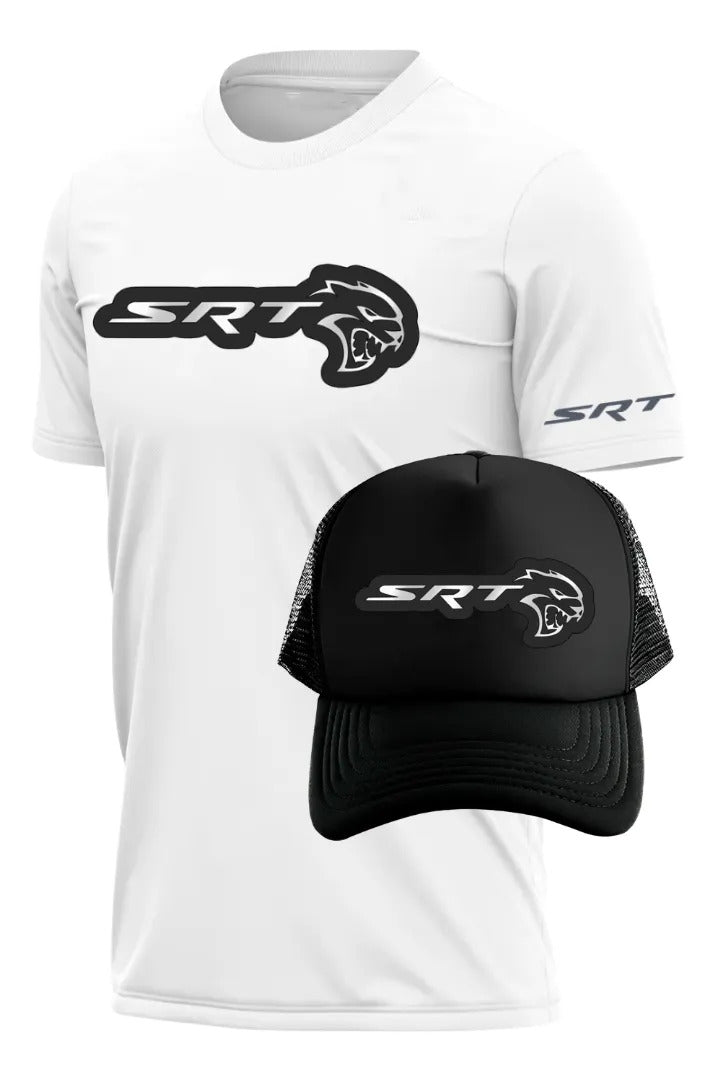 Playera Y Gorra Hellcat Dodge Srt Challenger Automovilismo