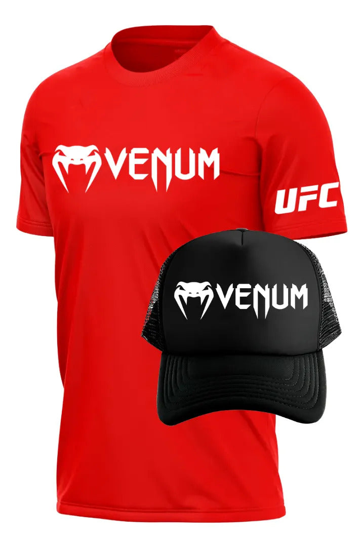 Playera Y Gorra Venum Ufc Classic Mma Box Muay Thai Kb Bjj