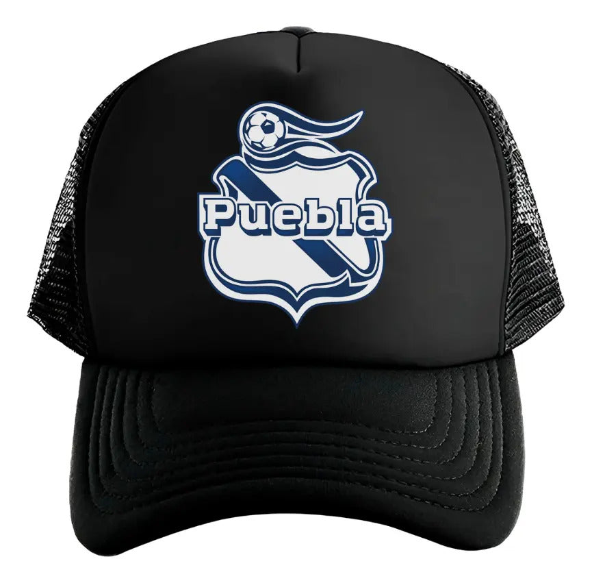 Gorra Puebla Fútbol Fifa Liga Mx Deportes México Negro Ajustable Puebla