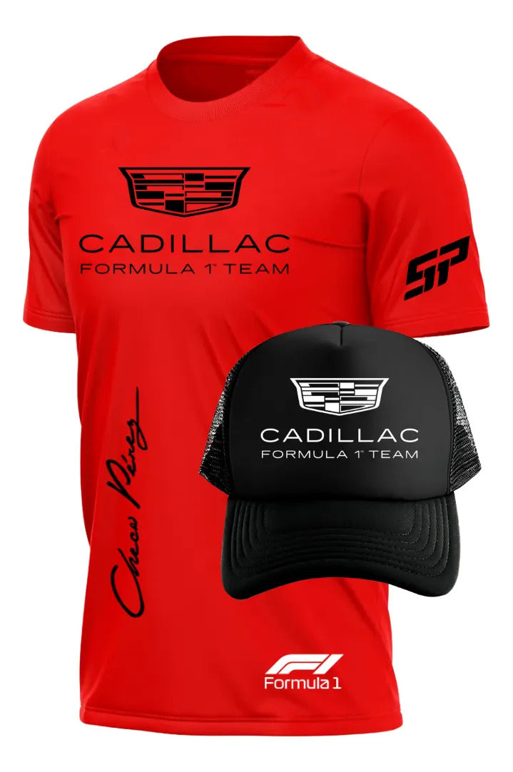 Playera Y Gorra Cadillac Formula 1 Team F1 Automovilismo