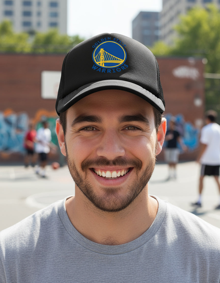 Gorra Golden State Warriors Nba Básquetbol Baloncesto Negro Ajustable Gsw
