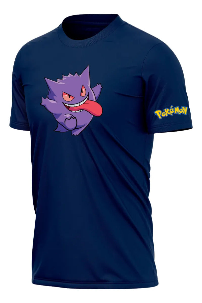 Playera Pokémon Gengar Pikachu Charmander Bulbasaur Squirtle