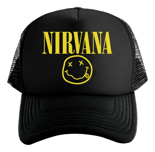 Gorra Nirvana Música Rock Heavy Metal Negro Ajustable Nirvana