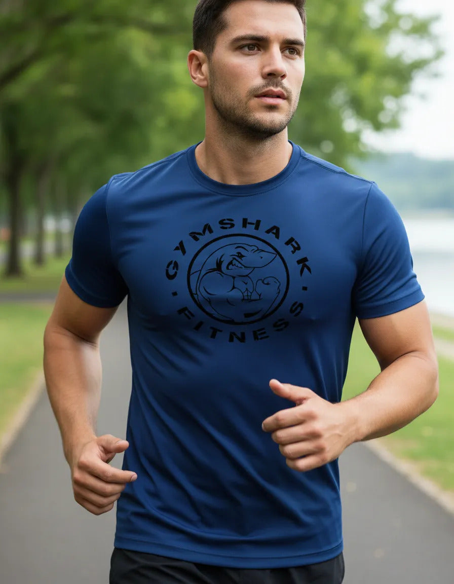 Playera Dry Fit Gym Shark Gym Fitness Running Deportes