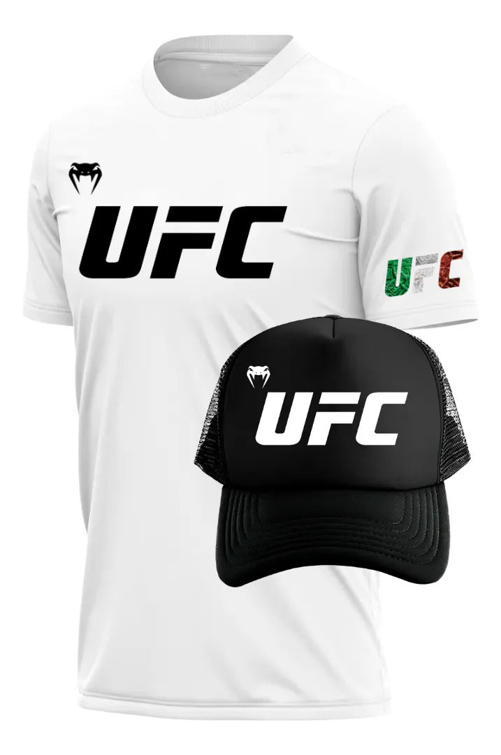 Ufc Playera Y Gorra Ufc Mma Box Muay Thai Kick Boxing Bjj