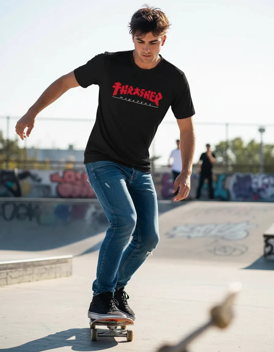 Playera Deportiva Thrasher Magazine Godzilla Skate Urbano